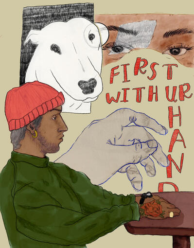 Then With Your Mouth (mixed media)